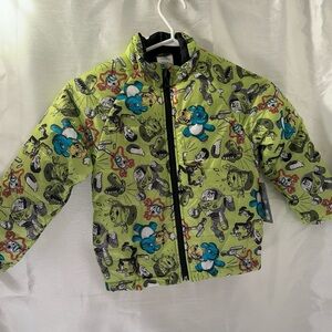 Disney Parks Toy Story 4 Puffer Jacket Kids' Green Buzz Woody Size 4 4T NEW